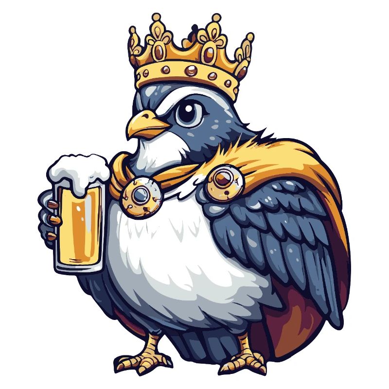 Taube Vogel Bier König