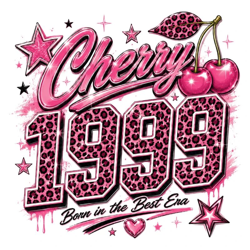 Cherry 1950's Leopard Pink