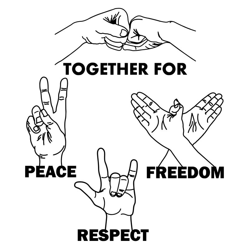 Ensemble pour la paix, la liberté et le respect