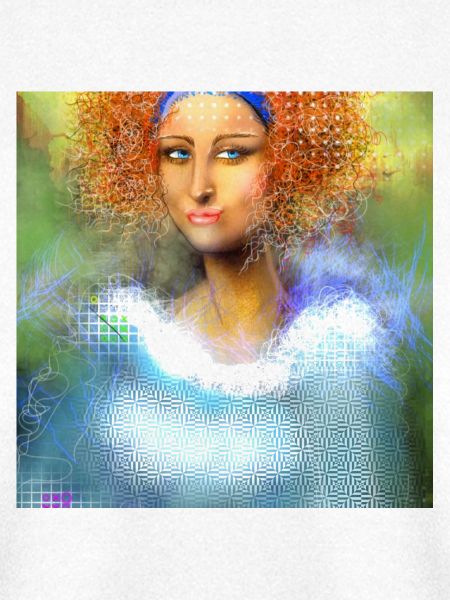 Kreative Powerfrau Digital-Art