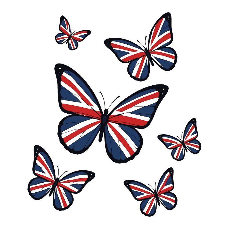Union Jack Schmetterlinge