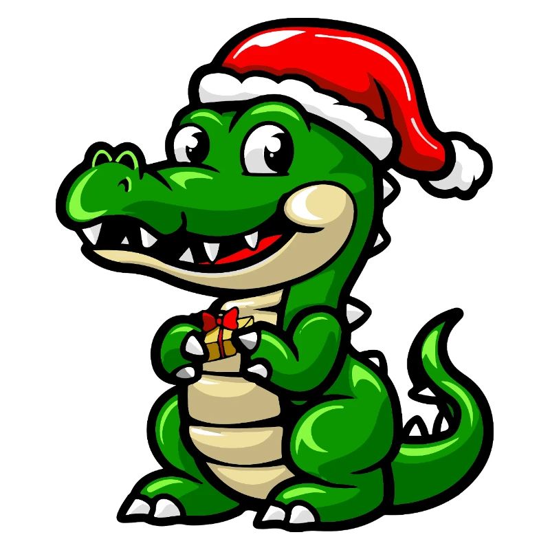Alligator Weihnachten