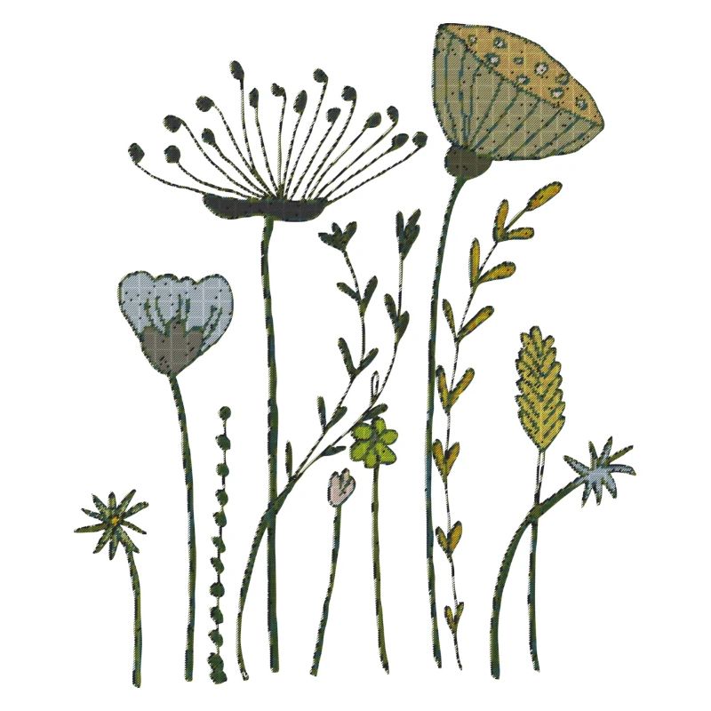 trockenblumen gewebe