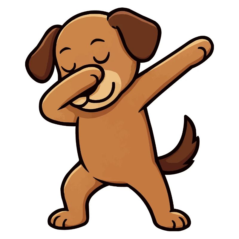 Dabender Hund Cartoon