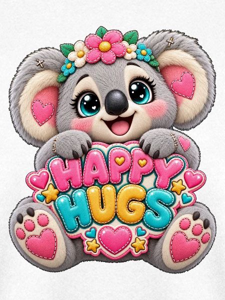 Kleiner Koala mit Happy Hugs
