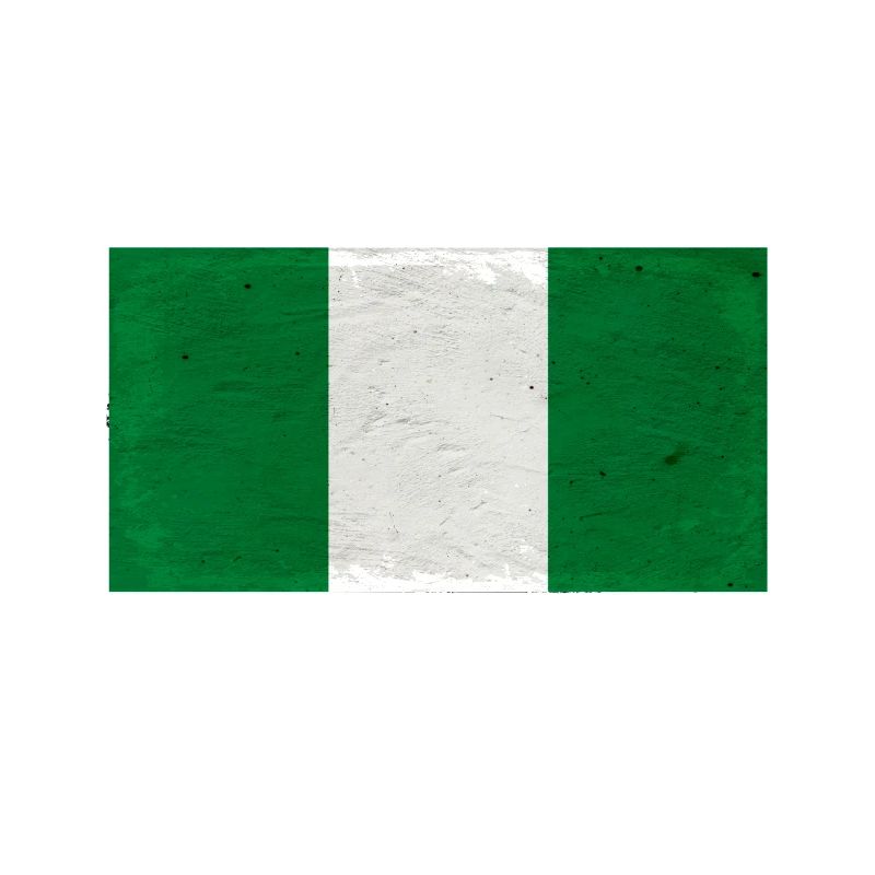 Nigerias Flagge Textur