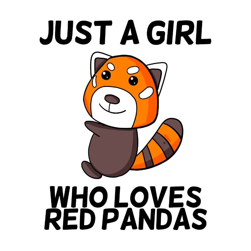 Roter Panda Liebe Mädchen