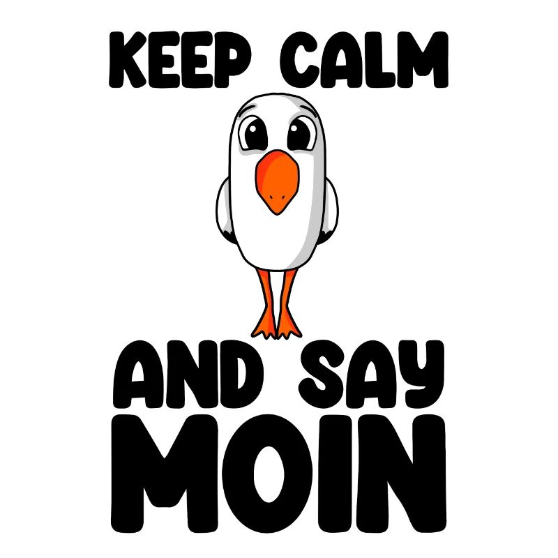 Nordsee Plattdeutsch Spruch Moin Möwe