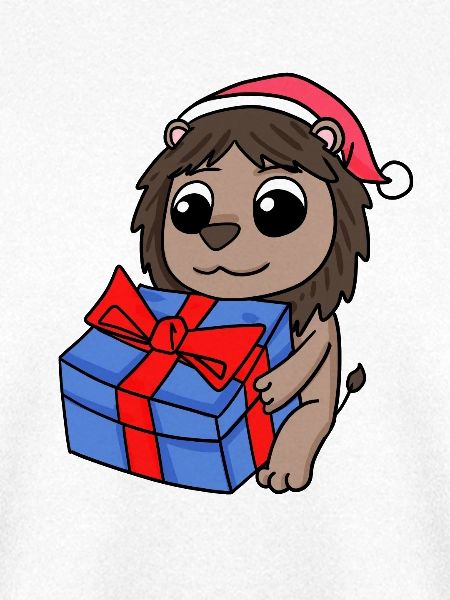 Löwe Weihnachten