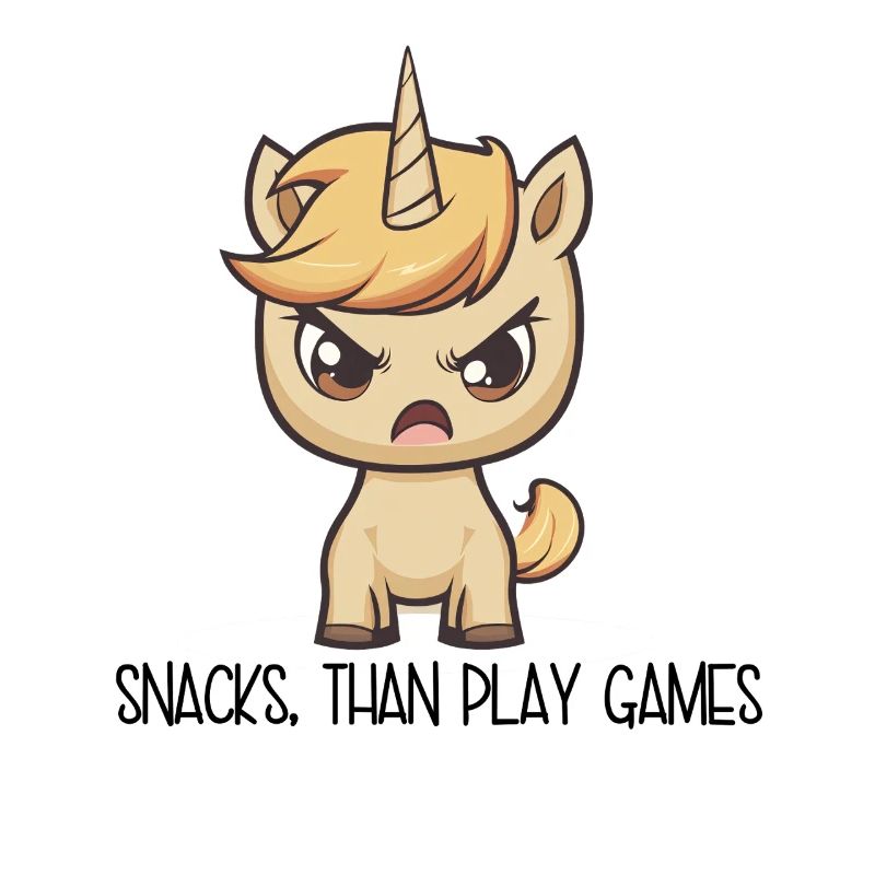 Verärgertes Einhorn – Snacks Than Play Games