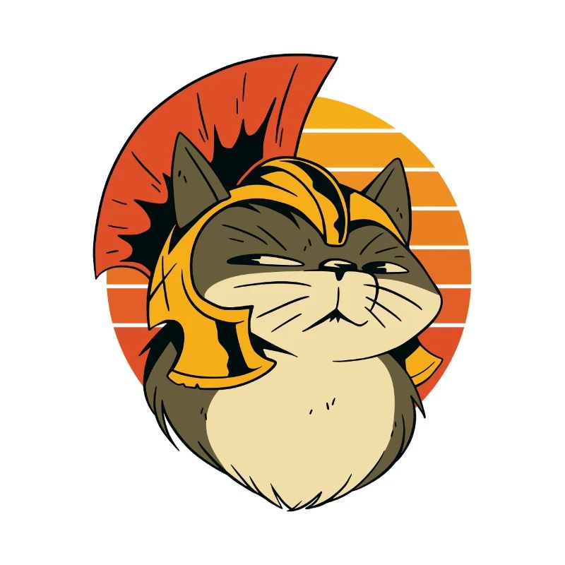 Römische Gladiatorkatze Illustration