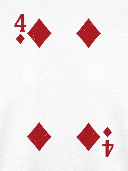 Kartenmotiv Vier Ass Spielkarte Design