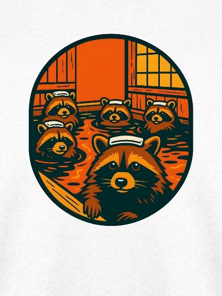 Waschbär Heiße Quelle