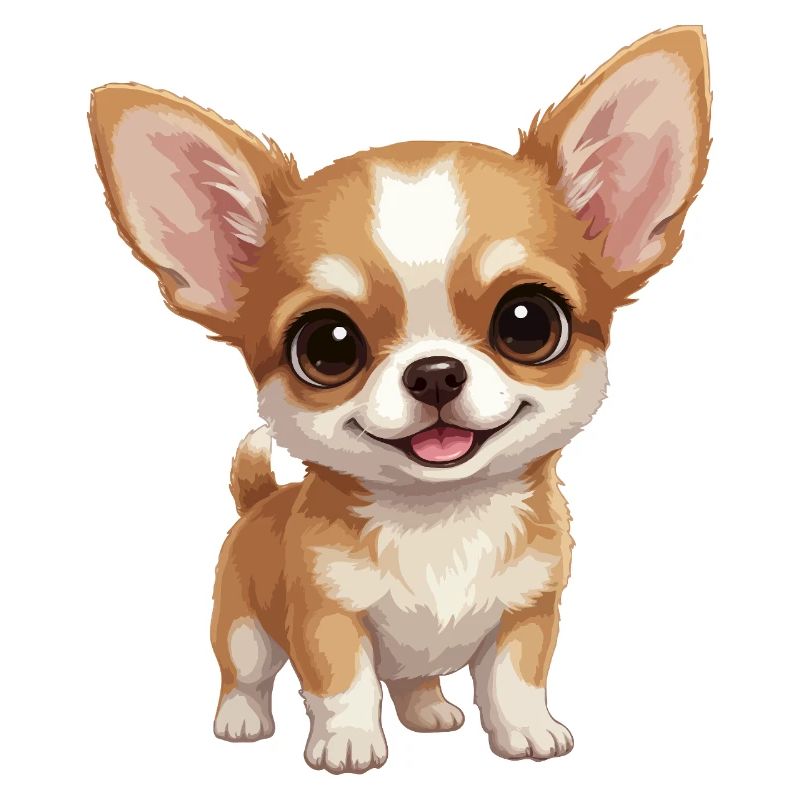 Niedlicher großäugiger Chihuahua-Welpe