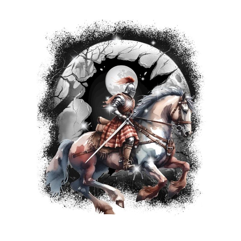 Ritter Krieger Mittelalter Pferd