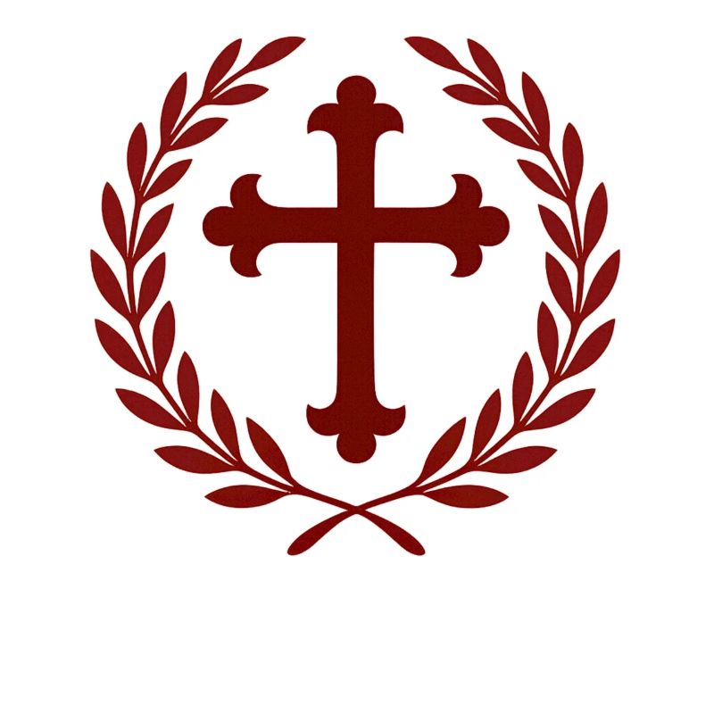 Kreuz im Lorbeerkranz