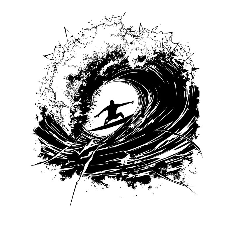 Surfen Energisch Surfer Design Surfen