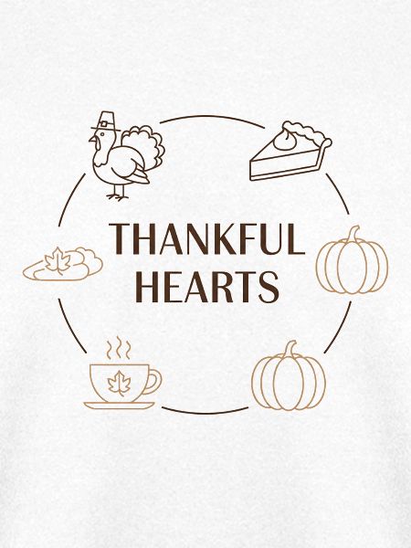 Dankbare Herzen Thanksgiving Kreis