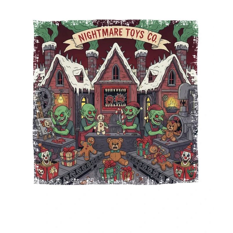 Weihnachten Horror Kringle Fabrik Wichtel Monster 