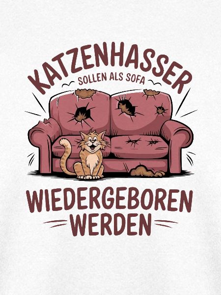 Katzenhasser: Wiedergeburt als Sofa