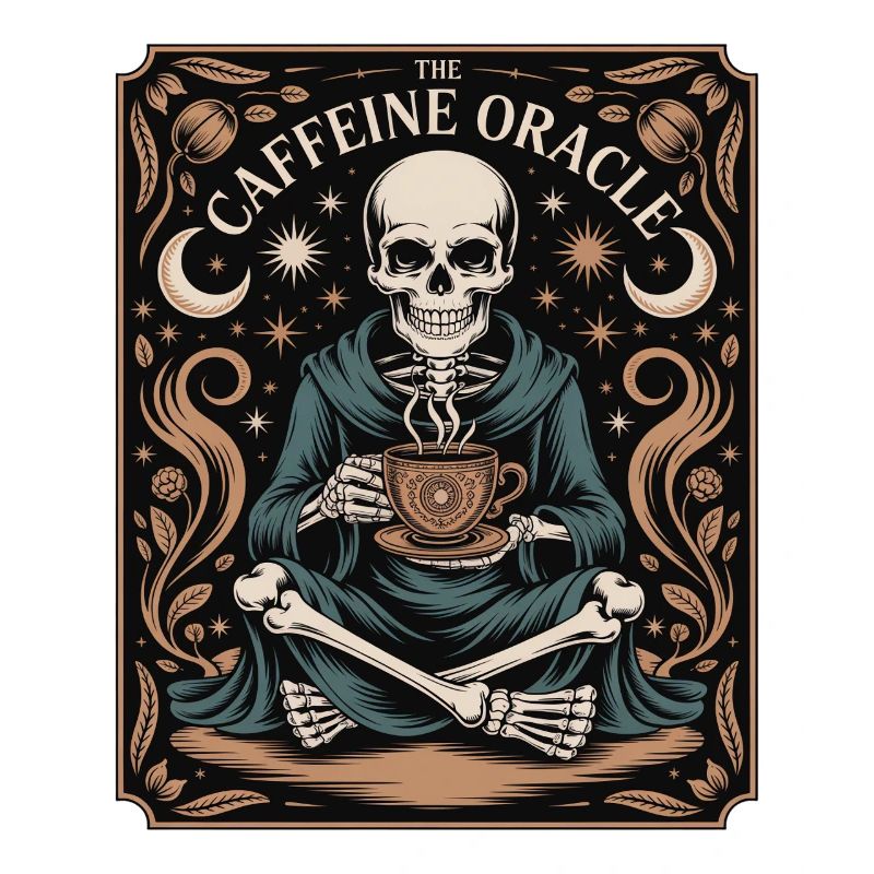 The Caffeine Oracle Skelett Kaffee Orakel