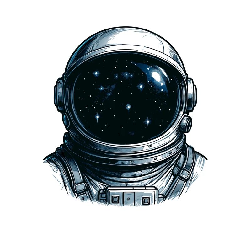 Astronaut Visor Starry Sky