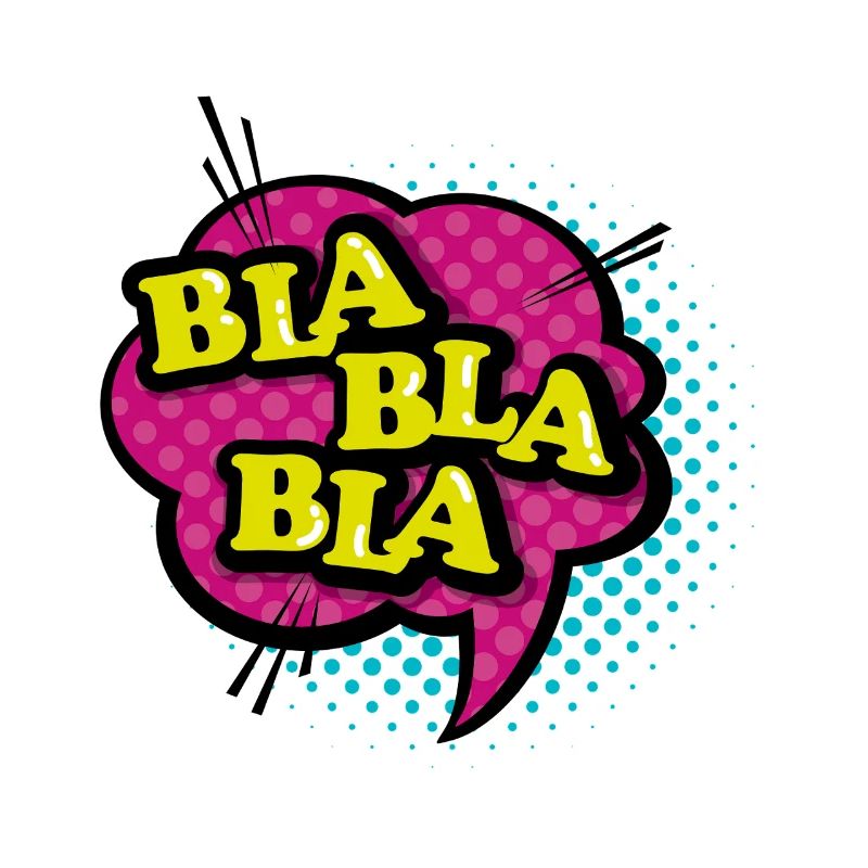 Bla Bla Pop Art Sprechblase