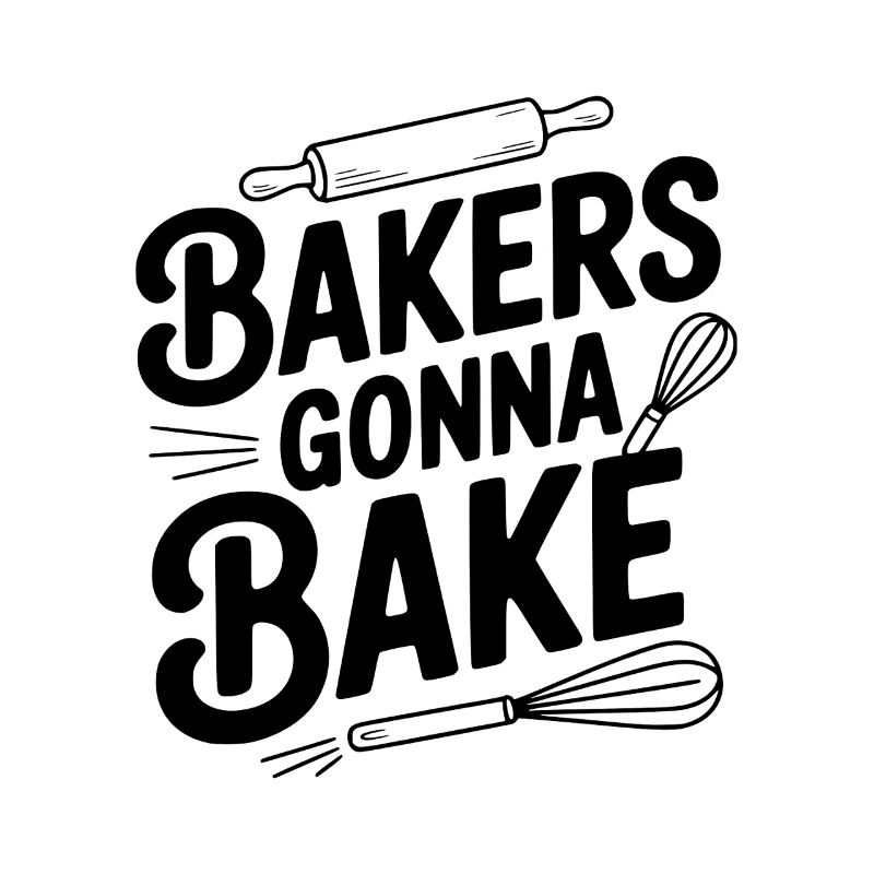 Bäcker gehen zum Backen