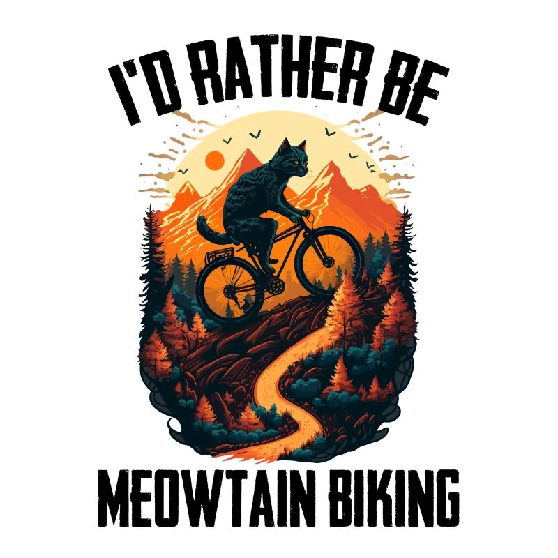 Ich wäre lieber Meowtain Biker