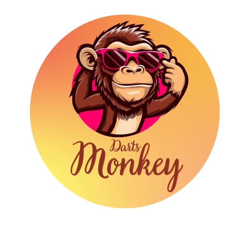 Darts Monkey Brillenmotiv