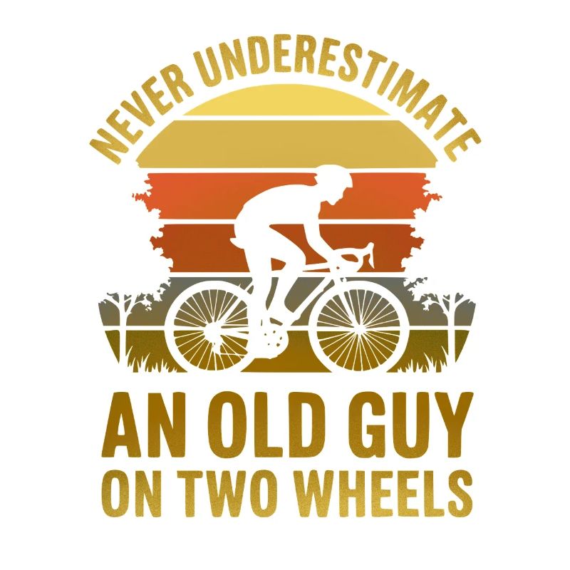 Retro Sunset Cyclist