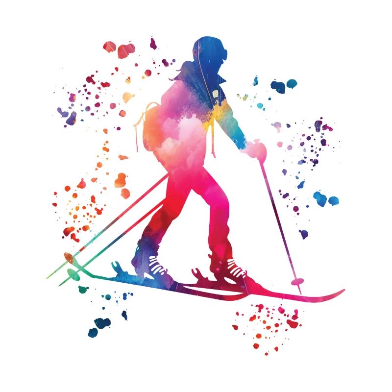 Alpiner Skifahrer Wintersport Skitouren