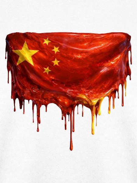Tropfende China Flaggenkunst