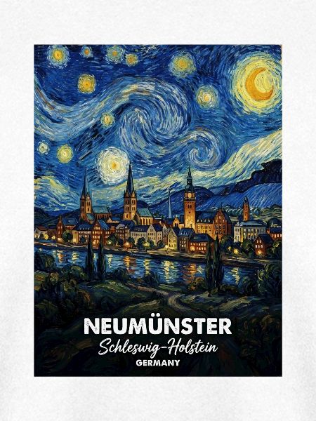 Neumünster Germany Sternennacht Skyline