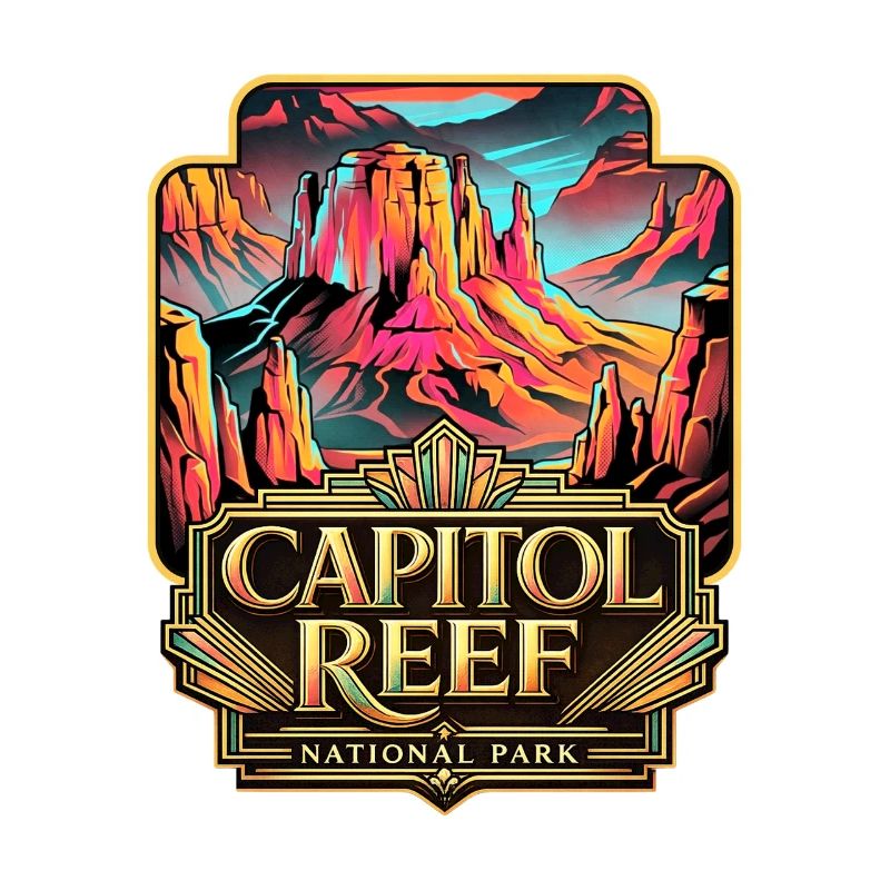 Capitol Reef Neon-Wüstenlandschaft