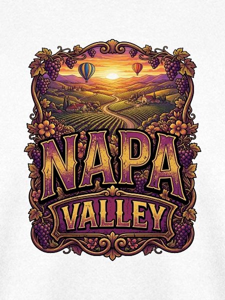 Napa Valley Weinlandschaft Ornament