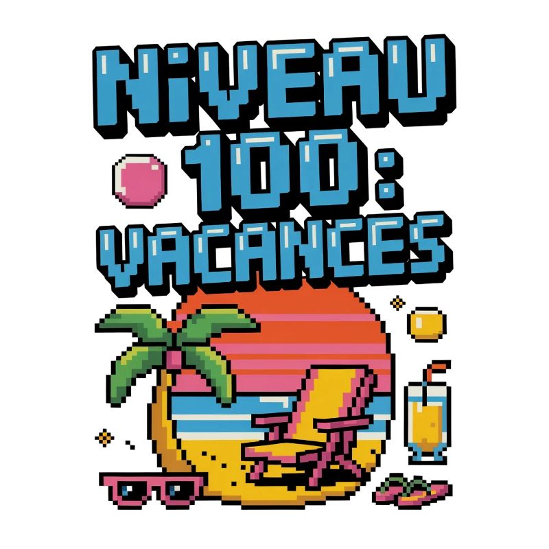 Level 100 Urlaubs-Pixelkunst