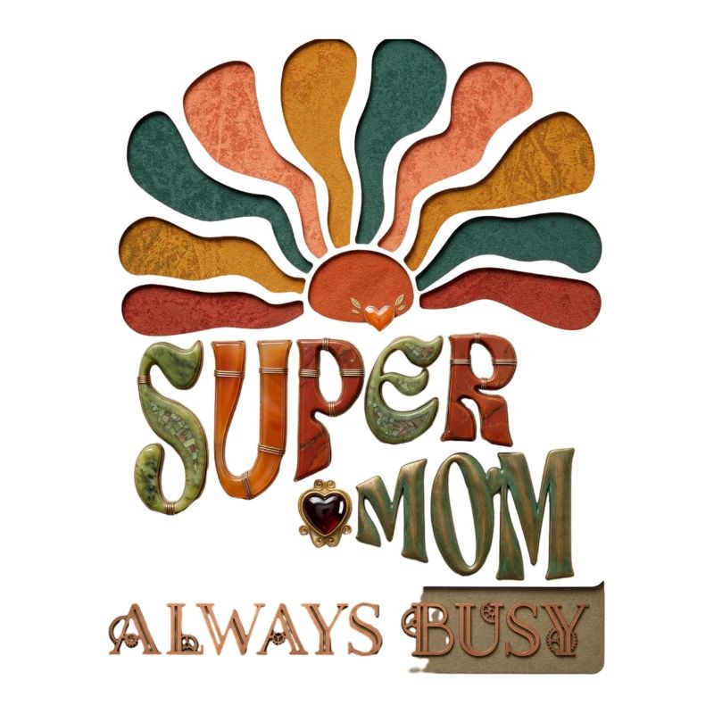 Supermom mit Sonnenstrahlen