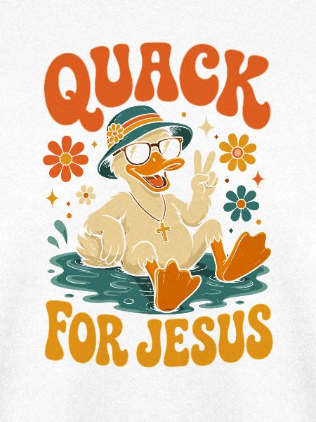 Quack für Jesus bunte Strandente