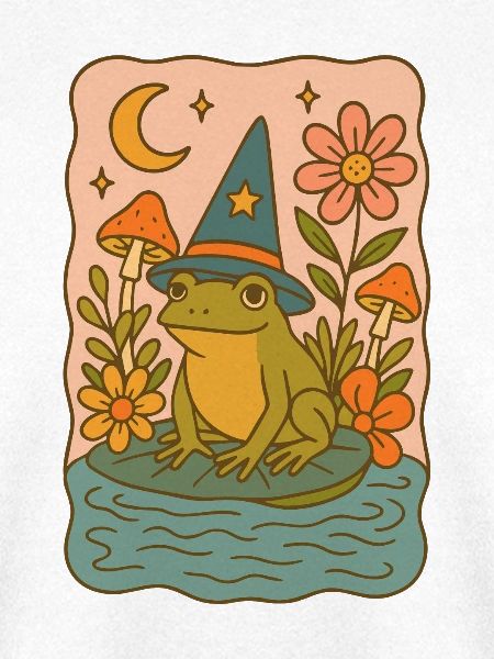 Titel (Englisch) Kawaii Hexenfrosch
