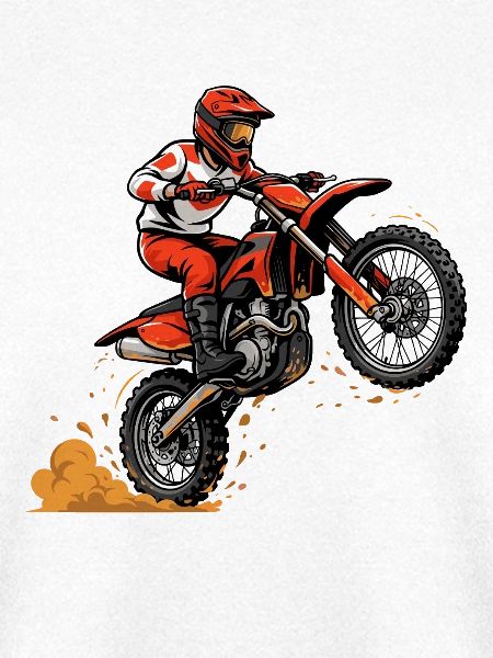Motocross Sprung Dirtbike Action
