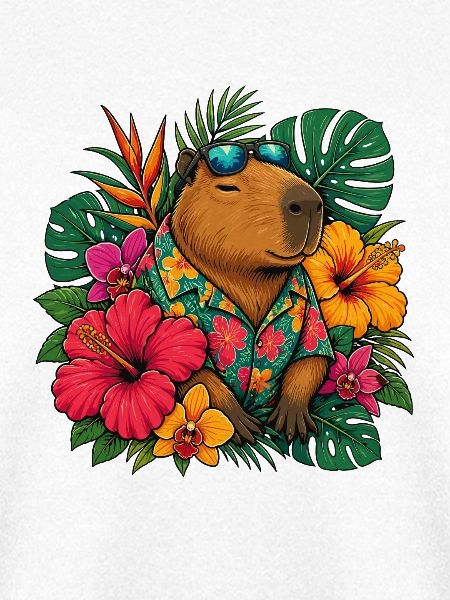 Hawaiianischer Bär mit Hibiskus