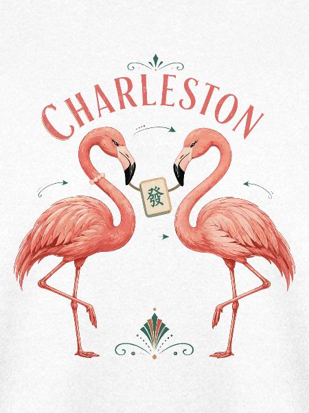 Mahjong Charleston Queen Flamingo
