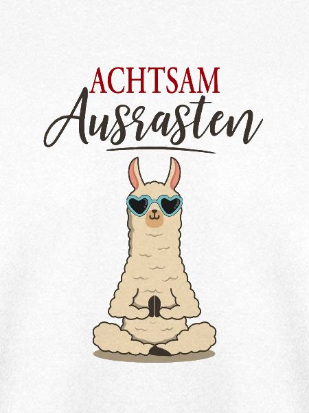 Achtsam Ausrasten – Lustiges Lama