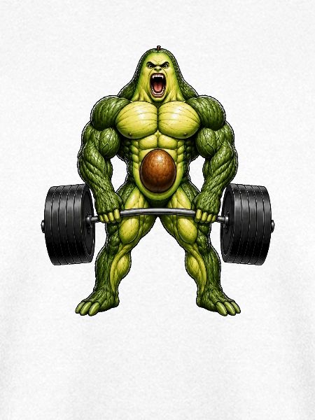 Avocado Gewichtheber Bodybuilder Fitness