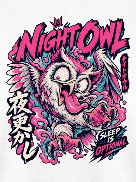 NachtEule Neon Punk Schlaflos