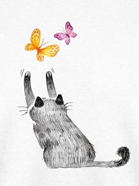 Katzen Katzenmutter Katzenkind Katze Herz