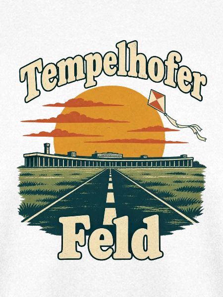 Tempelhofer Feld – Retro-Flughafen mit Drachen