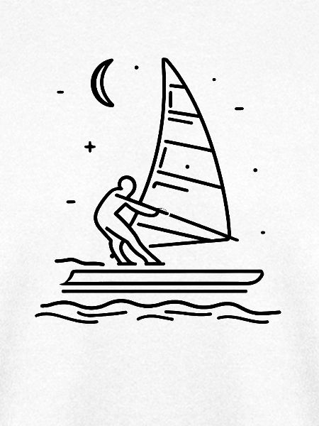 Windsurfen Skizze