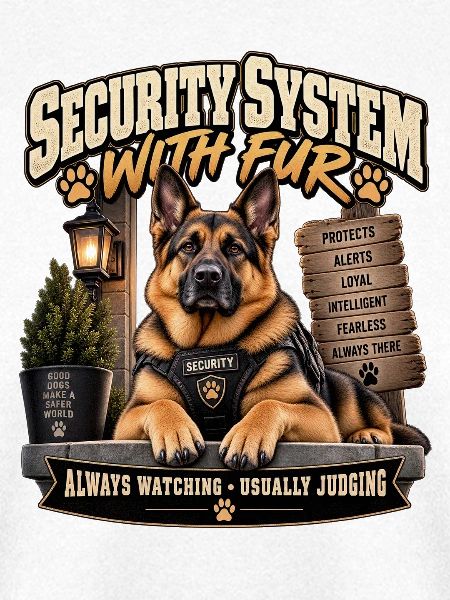 Sicherheitssystem mit Pelz-Wachhund